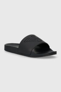 Pantofle Emporio Armani černá