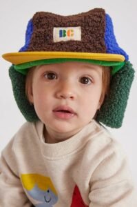 Dětska čepice Bobo Choses zelená barva