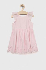 Dětské bavlněné šaty GAP růžová