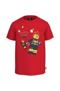 Dětské bavlněné tričko Lego City červená