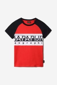 Dětské bavlněné tričko Napapijri
