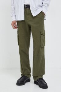 Bavlněné kalhoty Les Deux zelená