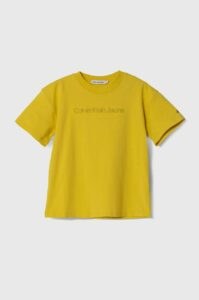 Tričko Calvin Klein Jeans žlutá