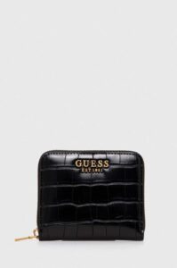 Peněženka Guess LAUREL černá barva