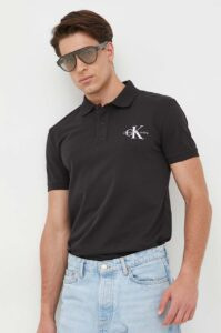 Polo tričko Calvin Klein Jeans černá