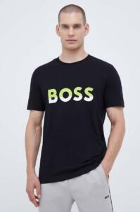 Bavlněné tričko BOSS BOSS ATHLEISURE černá