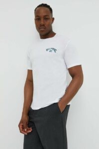 Bavlněné tričko Billabong bílá barva