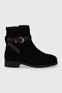 Semišové boty Tommy Hilfiger ELEVATED ESSENT BOOT THERMO SDE