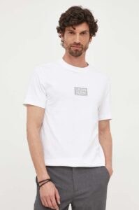 Bavlněné tričko Calvin Klein bílá