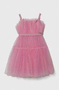Dívčí šaty Guess růžová