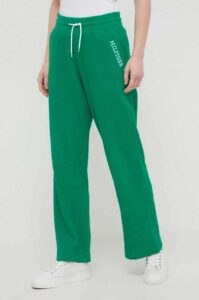 Kalhoty Tommy Hilfiger zelená barva