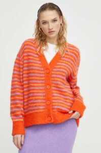 Vlněný svetr American Vintage oranžová