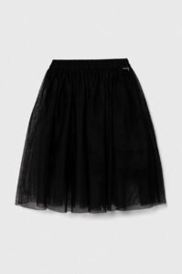 Dětská sukně Guess černá barva
