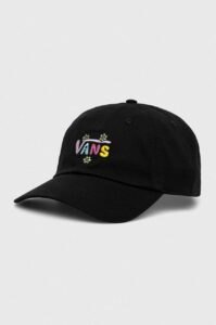 Bavlněná baseballová čepice Vans černá