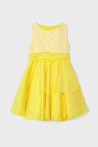 Dívčí šaty Mayoral žlutá