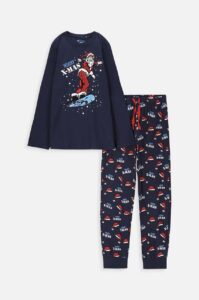 Dětské bavlněné pyžamo Coccodrillo tmavomodrá