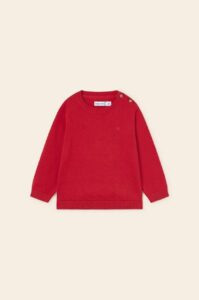 Dětský bavlněný svetr Mayoral červená