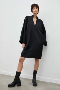 Vlněné šaty By Malene Birger černá