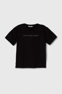 Dětské tričko Calvin Klein Jeans černá