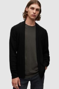 Vlněný svetr AllSaints černá