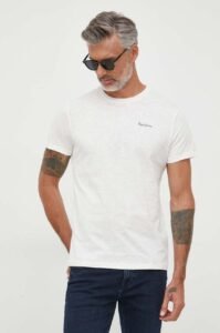 Bavlněné tričko Pepe Jeans Wiltshire bílá
