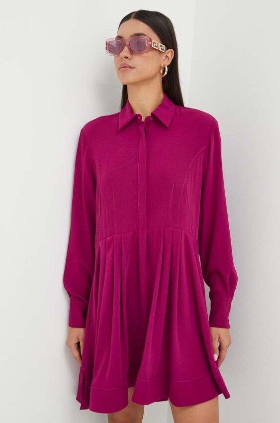 Šaty Pinko fialová barva