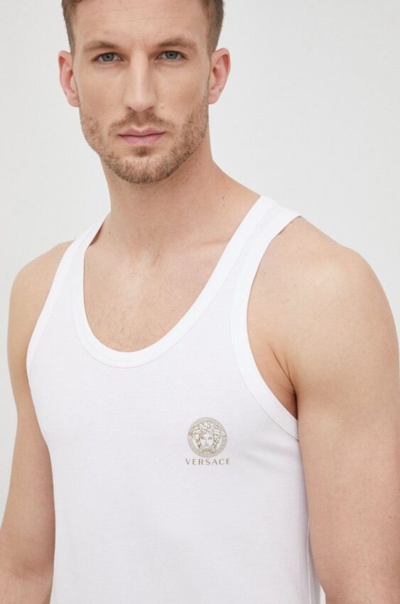 Tričko Versace bílá barva