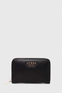 Peněženka Guess LAUREL černá barva