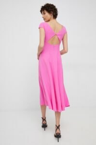 Šaty Emporio Armani růžová