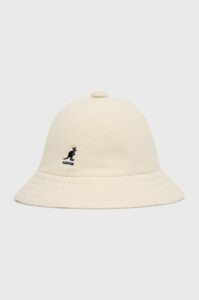 Vlněný klobouk Kangol béžová barva