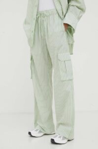Bavlněné kalhoty Stine Goya Fatuna zelená