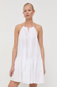 Bavlněné šaty Patrizia Pepe bílá