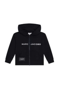 Dětská bavlněná mikina Marc Jacobs tmavomodrá barva