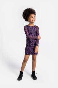 Dívčí šaty Coccodrillo fialová