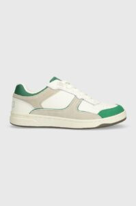 Kožené sneakers boty Pepe Jeans PMS00015 zelená