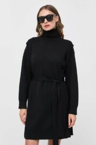 Šaty Silvian Heach černá barva