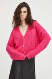 Vlněný svetr Gestuz růžová