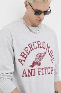 Bavlněné tričko s dlouhým rukávem Abercrombie &