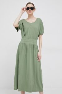 Bavlněné šaty Deha zelená