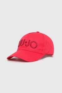 Bavlněná baseballová čepice Liu Jo růžová