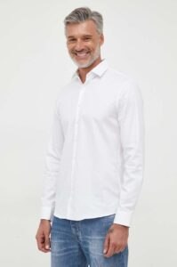 Košile Calvin Klein bílá barva