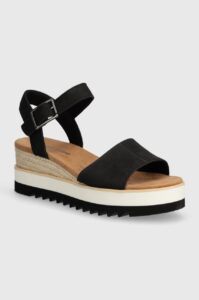 Semišové sandály Toms Diana černá