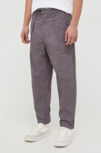 Bavlněné kalhoty G-Star Raw fialová