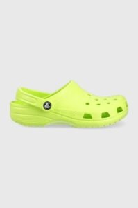 Pantofle Crocs Classic zelená barva