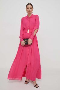 Šaty Pinko růžová barva