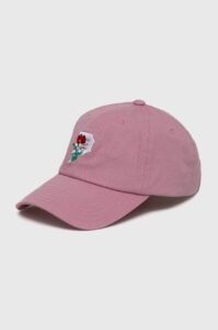 Bavlněná baseballová čepice Primitive růžová