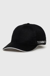 Kšiltovka Tommy Jeans černá barva