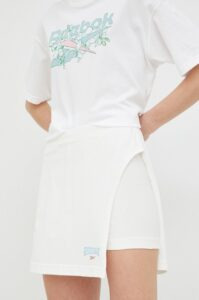 Bavlněná sukně Reebok Classic bílá