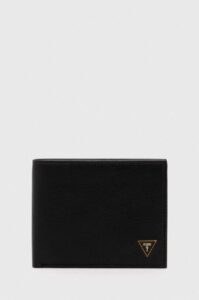Kožená peněženka Guess SCALA černá
