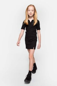 Dětská sukně Coccodrillo černá barva